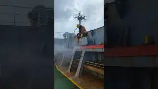 Rust Removal by Water Blasting
