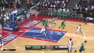 NBA LIVE 15 on XB1 Celtics v Pistons gameplay