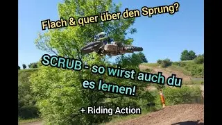 MOTOCROSS & ENDURO FAHRTECHNIK | SCRUB Tutorial | Flach über den SPRUNG