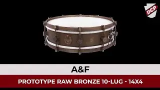 A&F Prototype Raw Bronze Snare Drum 14x4 10-Lug