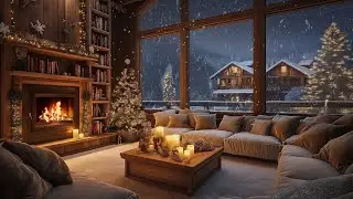 Subzero Blizzard at the Christmas Chalet ❄️ Fireplace & Candlelight for Insomnia Relief 2026