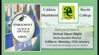 Davitt College Virtual Open Night 2022