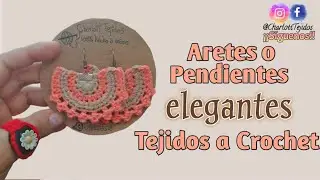 Se venden muy bien estos Aretes o Pendientes Tejidos a crochet 🤎/Emprendimiento /Bisuter&iacute;a
