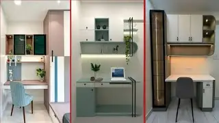 Latest study table designs for bedroom//modern study table design with book shelf 