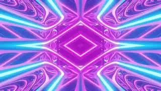 Abstract Neon Light Mirror Room Background 🌈 Seamless Reflective Neon Visuals | 6 Hours 4K 60FPS