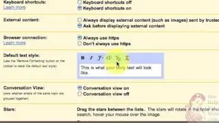 How to set a default text style in Gmail