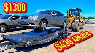 Copart $1300 Charity Win   2005 Mercedes S430 4Matic in Dallas Texas!! Roadtrip!!