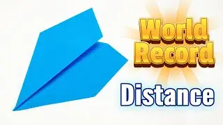✈WORLD RECORD Distance Paper Airplane 🛬 BEST Origami Plane Tutorial #origami #airplane #worldrecord