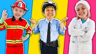 Police Car, Ambulance and Fire Truck Song | Policeman Song - LookBee!