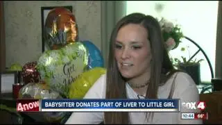 Babysitter donates organ to baby girl