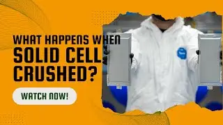 3.7v 123Ah Ganfeng Solid State Cell Puncture Testing | GOY On-site Testing