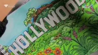 Around the World in 50 Pages Time Lapse Coloring