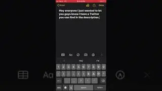 Twitter in description