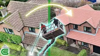 Amazing Roof Clean and Restoration - WARNING Extremely Satisfying Results