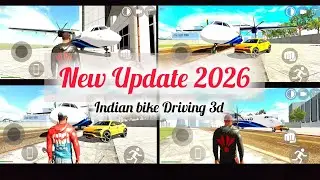 New Update 2026 🤫 Airplane Cheat codes Unlock 😱 Indian bike Driving 3d new update 2026