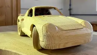 wooden RC Porsche 959 Rallye scale 1:12 driftr.ch