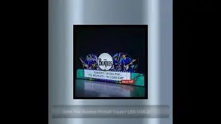 Rare The Beatles Pinball Topper LED USB Dimmeable Limited Edition Led Lightbox