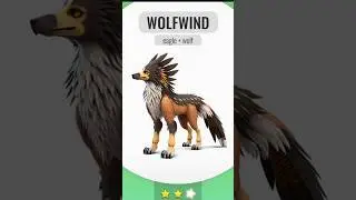 Ai WOLFWIND new animal evolution to eagle and wolf #wolfwind #evolution