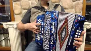 2131 - Blue Dino Baffetti Diatonic Two Tone FBbEb EAD Fa Mi 34 12 $3495
