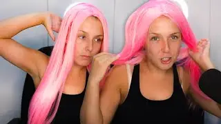 TRYING ON WIGS FOR COACHELLA