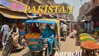 Karachi, Pakistan Street View 4K! Old City Area Driving Tour