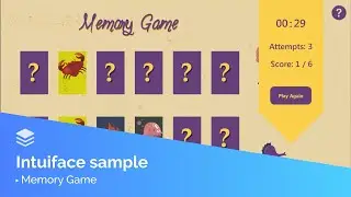 Intuiface - Memory Game Sample