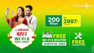 Classic Tech Festival Deal | Fastest 200Mbps Internet for 3 Months at Just Rs. 2997
