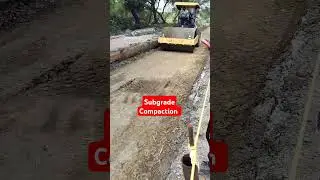 Subgrade Compaction using 11 Ton Roller #roadroller #compactors #subgrade #roadconstruction