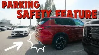 Outlander PHEV 2025 года &mdash; тест системы предупреждения о перекрестном движении сзади!