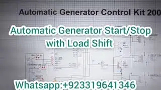 Generator Automatic Start/ Stop with Load Shift Kit , Proteus Simulation, C code, Hex Code, PCB File