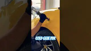 Watch this dent POP with cold glue PDR | how to pop dents | paintless dent repair tools #pdr