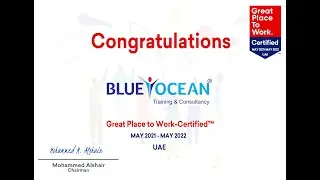 Blue Ocean Academy Recognized As &lsquo;Great Place To Work&reg;&rsquo;