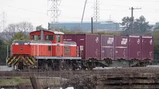 水島臨海鉄道 DD50 1+コキ1B 東水島行 三菱自工前駅付近通過 2025.4