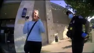 Anti-mask Karen attempts to play her God Card, Public Freakout