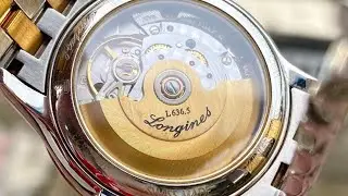 [ Mặt mỡ gà 2 lịch ] Longiens Flagship L4.799.3.37.7 - Size 36 cho tay nhỏ mới cứng - 0774.15.2345