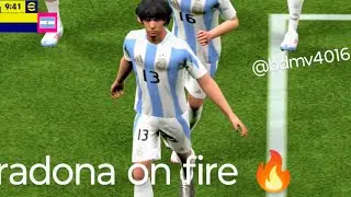 maradona on fire 🔥#pesgaming #efootball #pesmobiletop10goals #football  last opponent exit the game