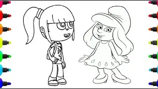 Yade Yade ve Şirine TRT &Ccedil;ocuk &Ccedil;izgi Film Yade ve dora  &ccedil;izim boyaması boyanır #yadeyade  #TRT #dora