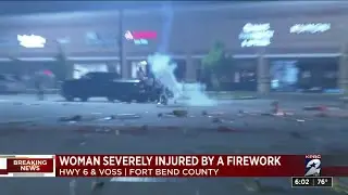 Woman suffers facial injuries from fireworks at celebration on Highway 6, deputies say