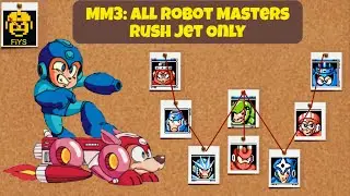 Mega Man 3: All Robot Masters - Rush Jet Only (No Damage, No Miss)