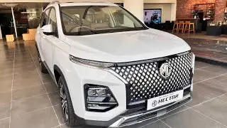 MG Hector Plus 2024 Model White Colour Amezing interior and looking Guy_#viral #mghector #automobile
