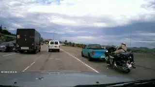 Instant Karma for bad driver