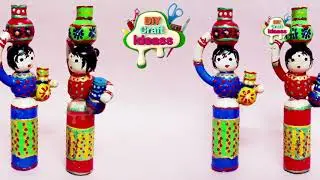 Best out of waste bottle | Cute doll with pots | DIY Home Decor | diy craft ideas