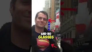 No-One Recognised Henry Cavill Under A Superman Poster In Times Square⁉️🤯 #shorts