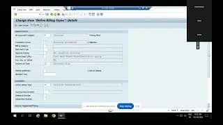 SAP SD Hindi Billing Type Control