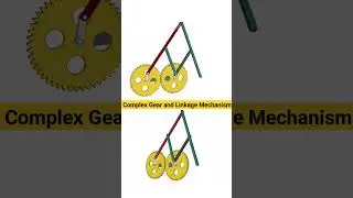 Complex Gear and Linkage Mechanism #mechanism #gear #3ddesign #3d #animation #solid