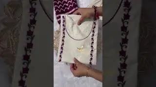 #cotton khadi embroidery kurti pant dupatta set. more details. 9326724348 Booking fast.