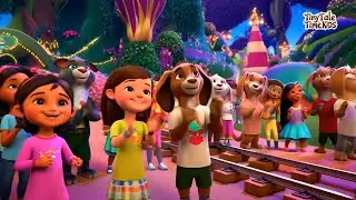 Choo-Choo, Giggle Train | Kids Songs & Nursery Rhymes  with Lyrics | Tiny Tale Time Kids