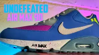 Обзор кроссовок Nike Air Max 90 Undefeated Pacific Blue с функцией замены шнурков