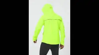 Cycling Jackets for Men Waterproof Running Rain Windbreaker Lightweight Reflective Windproof Packabl
