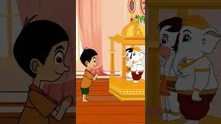 Aadi ne Ganu ji ko karvaya Wait !! #aadi #cartoon #ganeshji #funny